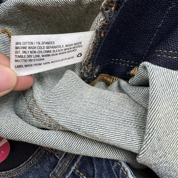 Isabel‎ Maternity Blue Denim Mid-Shorts With Expandable Side Panels Size 16 - Picture 4 of 7